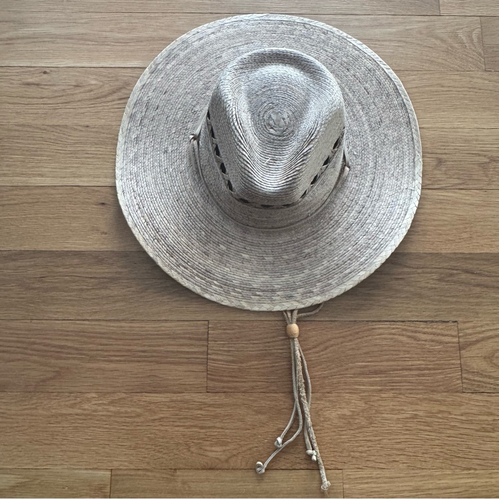 Tula Palm Straw Wide Brim Vented Sun Hat with Chin Cord | Made in Mexico